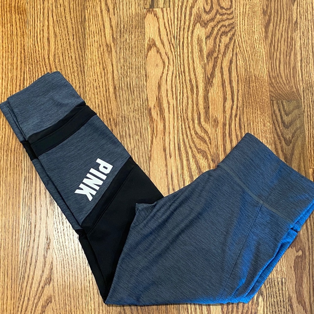 Victoria’s Secret (Pink) Gray and Black Leggings
